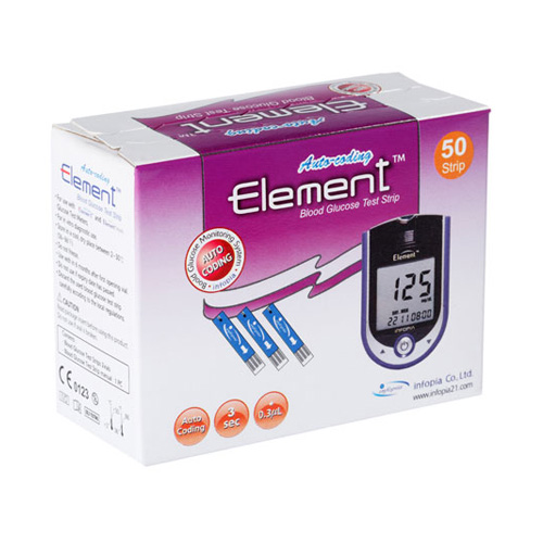 Тест-полоски Infopia Element для определения уровня глюкозы