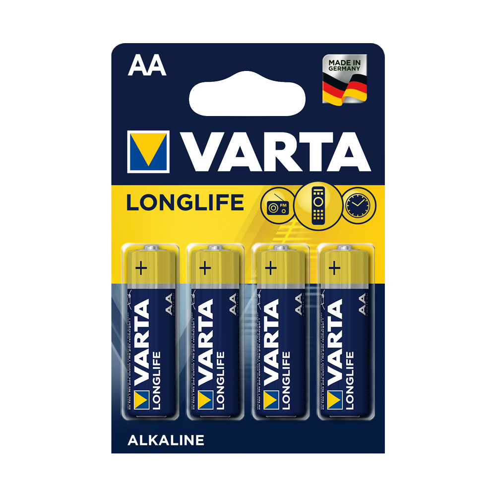Батарейки VARTA Longlife AA LR6 B2, 2 шт