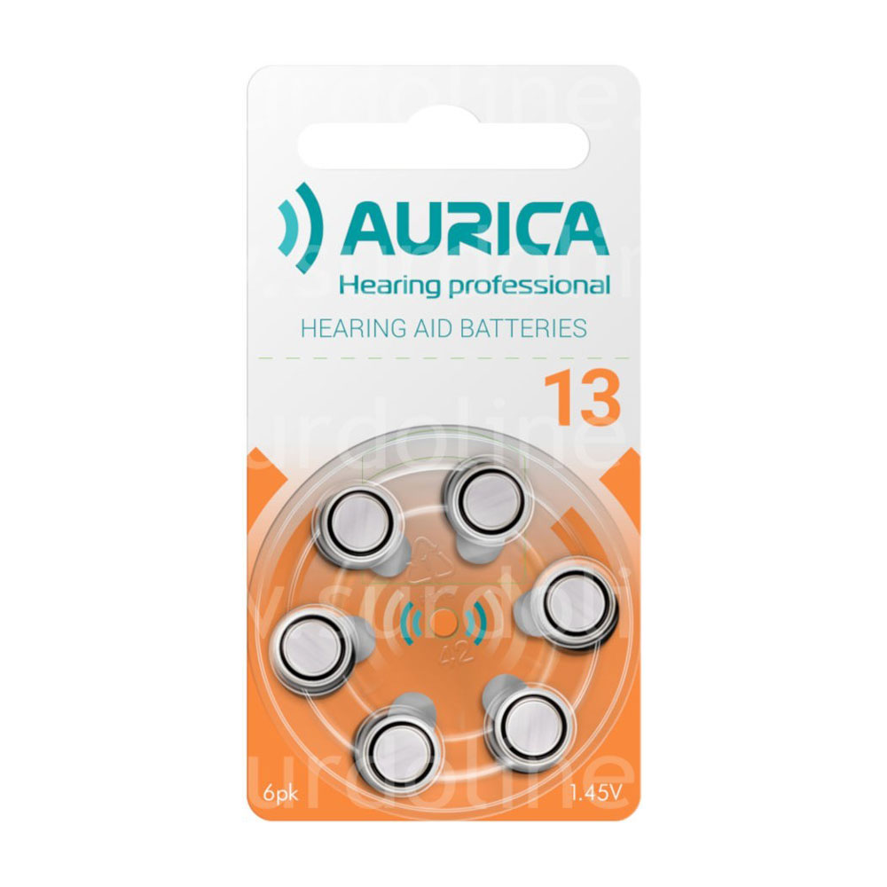 Батарейка для слуховых аппаратов AURICA 13AU
