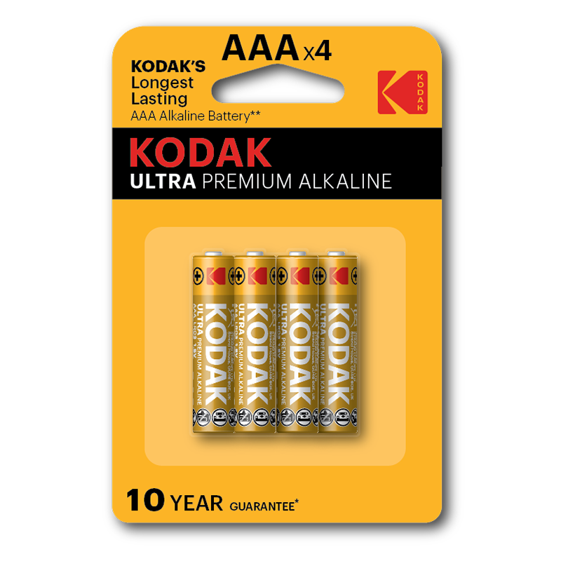 Батарейка Kodak ULTRA premium alkaline AA LR6 4BP, 1 шт