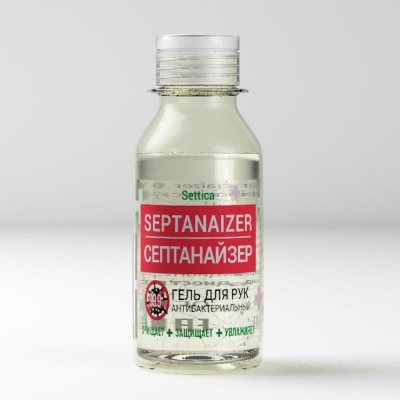 Гель для рук антибактериальный спиртовой Settica "SEPTANAIZER", 100 мл